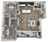 2 Bedroom 2 Bathroom Braeburn Floor Plan 2 Bedroom 2 Bathroom Braeburn Floor Plan at Hearth Apartment Homes, Vancouver, 98684